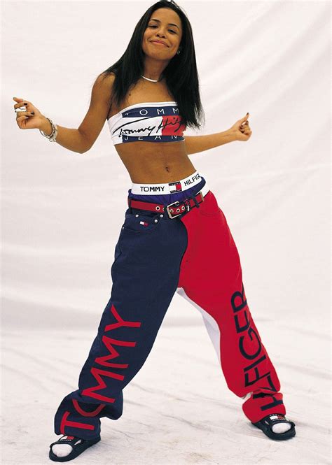 aaliyah tommy hilfiger tube top|tommy hilfiger aaliyah outfits.